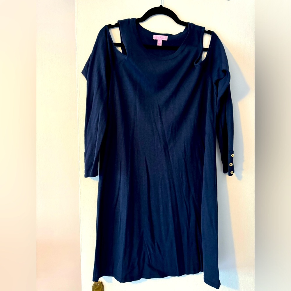 LILLY PULITZER Cold Shoulder Sweater Dress (Size XL)